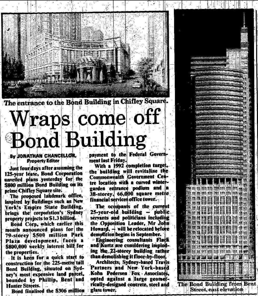 Wraps come off bond building_F
